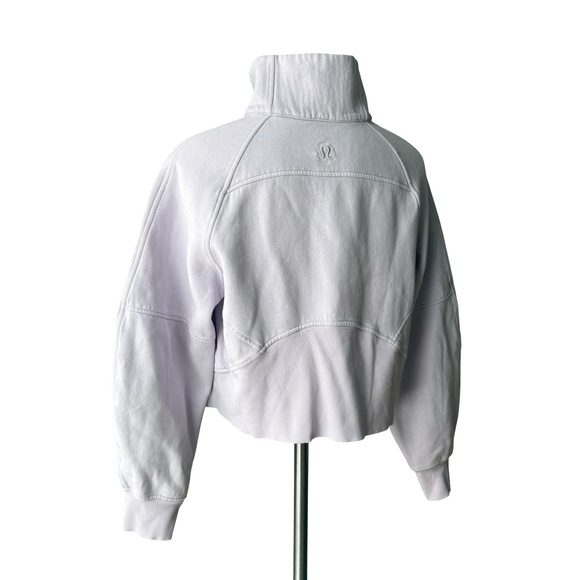 Lululemon Scuba Oversized Half-Zip Hoodie Lilac, Sz M/L - Picture 9 of 16